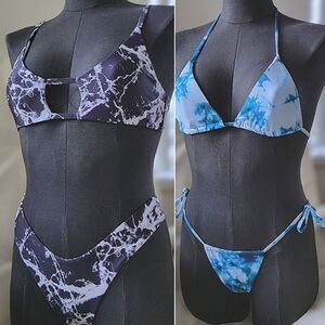 Lot of 2 | Zaful tie-dye bikini sets